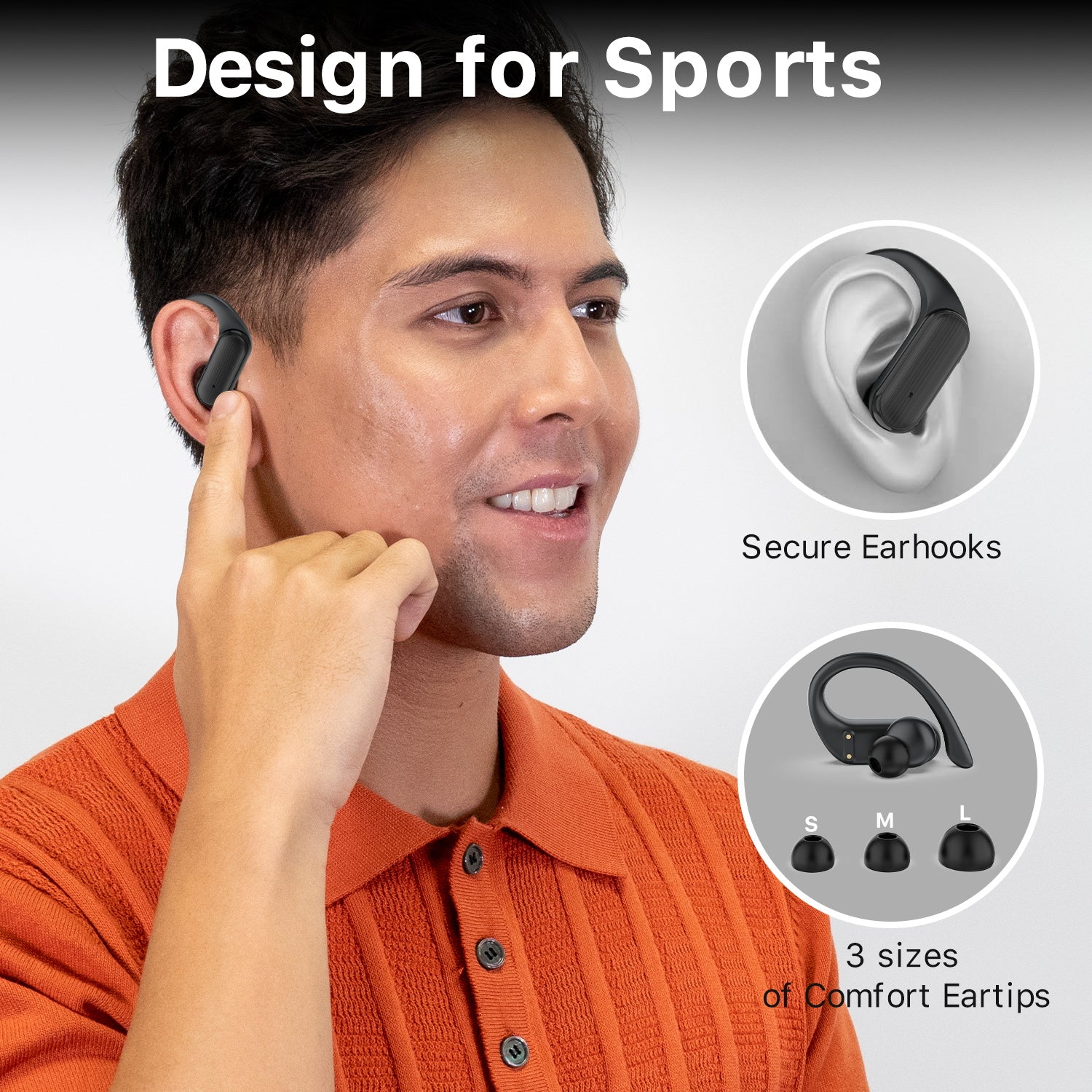 MyBat Pro Glide True Wireless Earhooks Earbuds with Charging Case - Black - RFHSBTST161-4.jpg