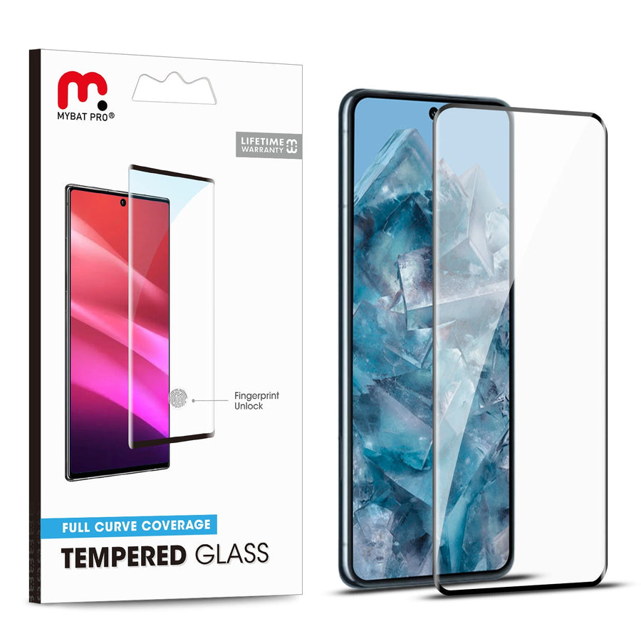 MyBat Pro Full Curve Coverage Tempered Glass Screen Protector for Google Pixel 8 Pro - Black