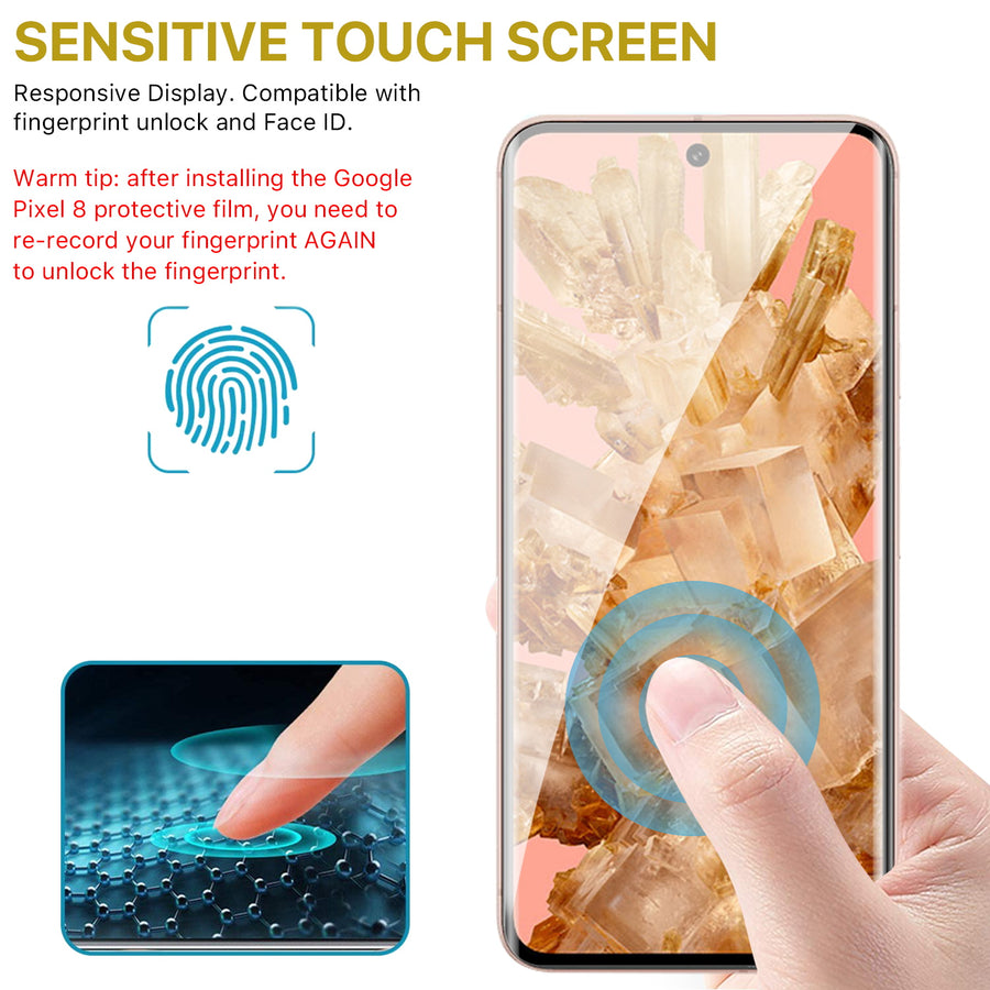 MyBat Pro Full Curve Coverage Tempered Glass Screen Protector for Google Pixel 8 - Black - RGP8SC83A-5.jpg