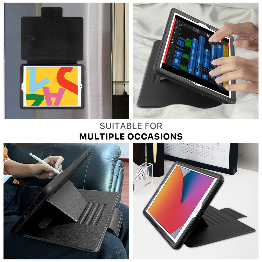 MyBat Pro Leather Folio Series Tablet Case for Apple iPad 10.2 (2021) - Black - RIP102PCMJT031-7.jpg
