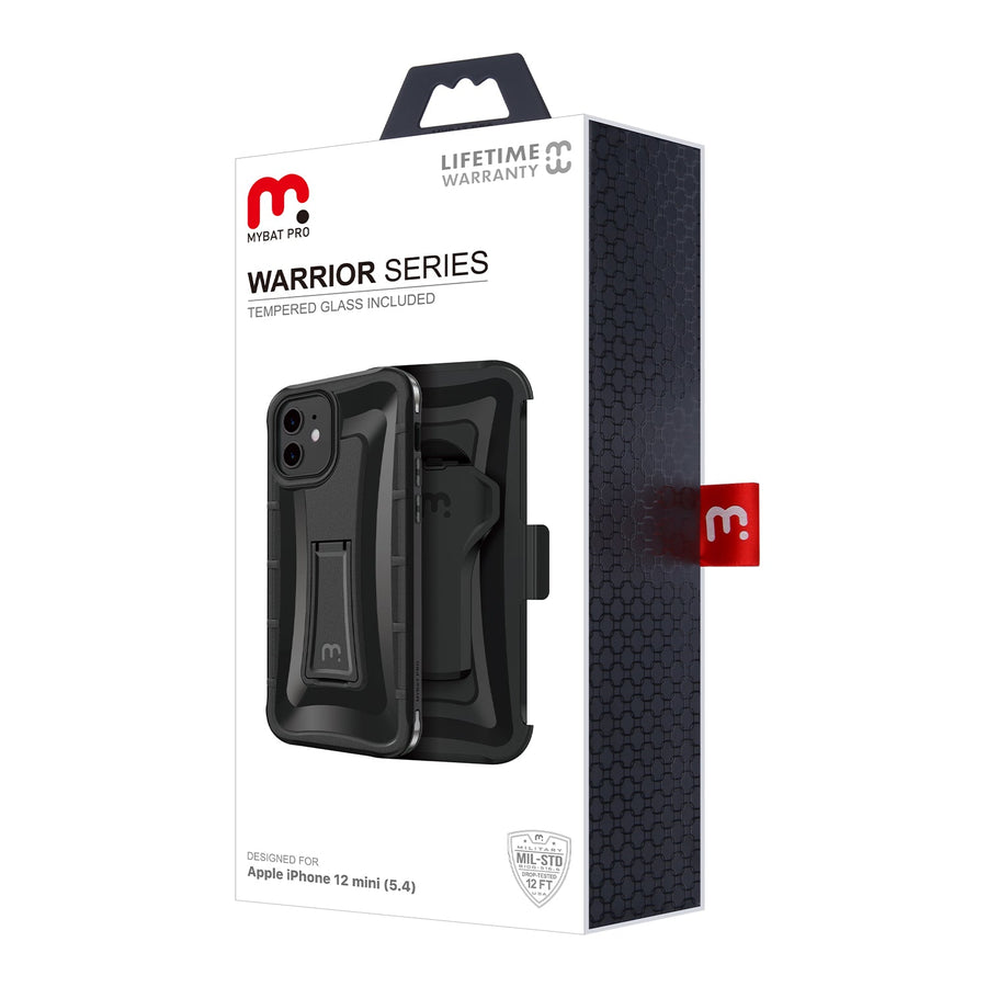 MyBat Pro Warrior Series Case for Apple iPhone 12 mini (5.4) - Black