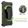 MyBat Pro Antimicrobial Maverick Series Case with Holster and Tempered Glass for Apple iPhone 12 / 12 Pro (6.1) - Army Green / Black - RIP12PCS3NXS004-14.JPG