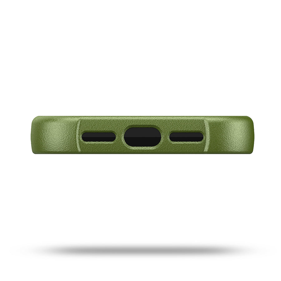 MyBat Pro Antimicrobial Maverick Series Case with Holster and Tempered Glass for Apple iPhone 12 / 12 Pro (6.1) - Army Green / Black - RIP12PCS3NXS004-6.JPG