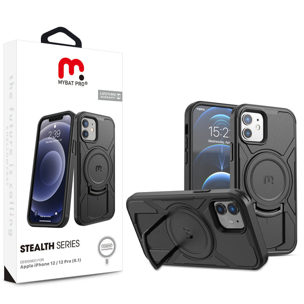 MyBat Pro Stealth Series Case for Apple iPhone 12 Pro (6.1) / 12 (6.1) - Black / Black - RIP12PCSSTSMS201-1.jpg
