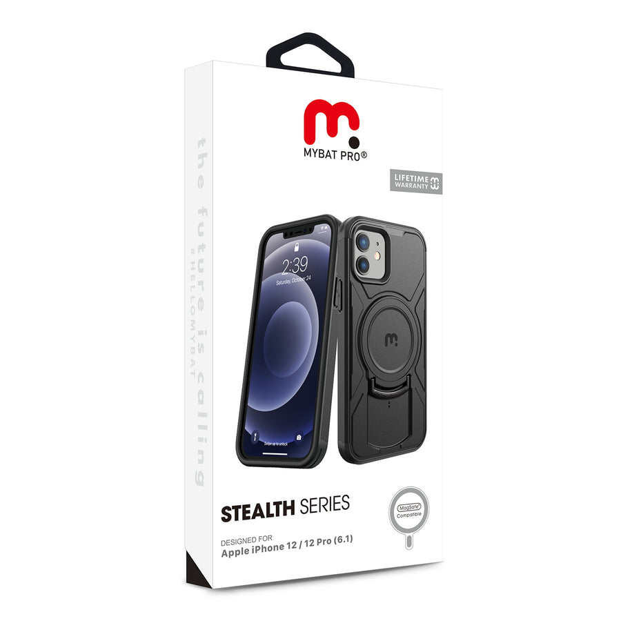 MyBat Pro Stealth Series Case for Apple iPhone 12 Pro (6.1) / 12 (6.1) - Black / Black - RIP12PCSSTSMS201-7.jpg