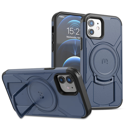 MyBat Pro Stealth Series Case for Apple iPhone 12 Pro (6.1) / 12 (6.1) - Blue / Black - RIP12PCSSTSMS202-2.jpg