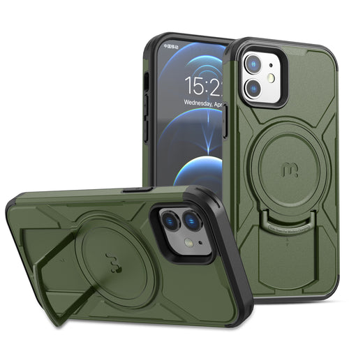MyBat Pro Stealth Series Case for Apple iPhone 12 Pro (6.1) / 12 (6.1) - Army Green / Black - RIP12PCSSTSMS204-2.jpg