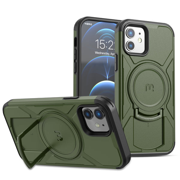 MyBat Pro Stealth Series Case for Apple iPhone 12 Pro (6.1) / 12 (6.1) - Army Green / Black - RIP12PCSSTSMS204-2.jpg