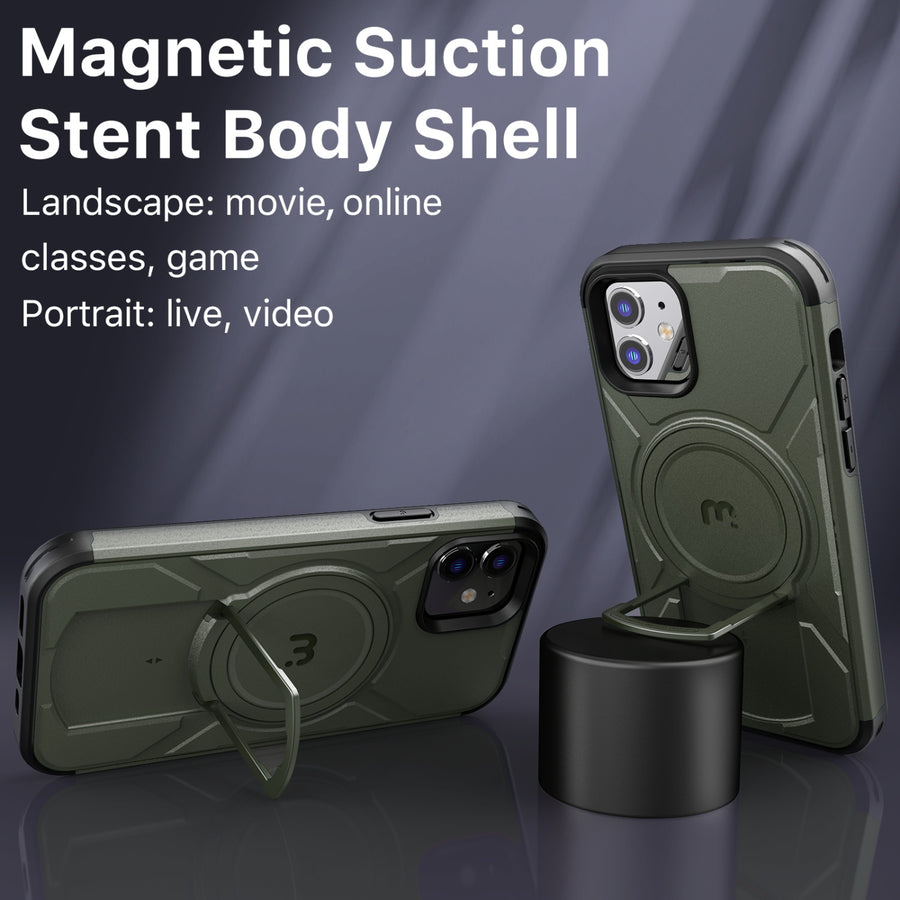 MyBat Pro Stealth Series Case for Apple iPhone 12 Pro (6.1) / 12 (6.1) - Army Green / Black - RIP12PCSSTSMS204-3.jpg