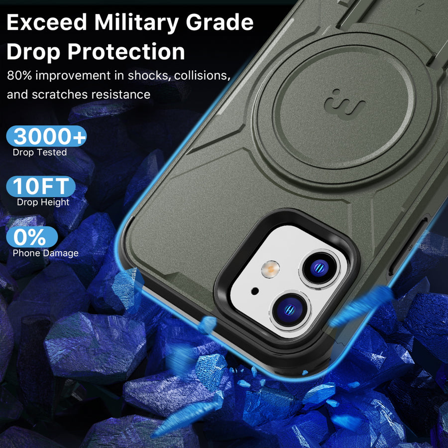 MyBat Pro Stealth Series Case for Apple iPhone 12 Pro (6.1) / 12 (6.1) - Army Green / Black - RIP12PCSSTSMS204-5.jpg