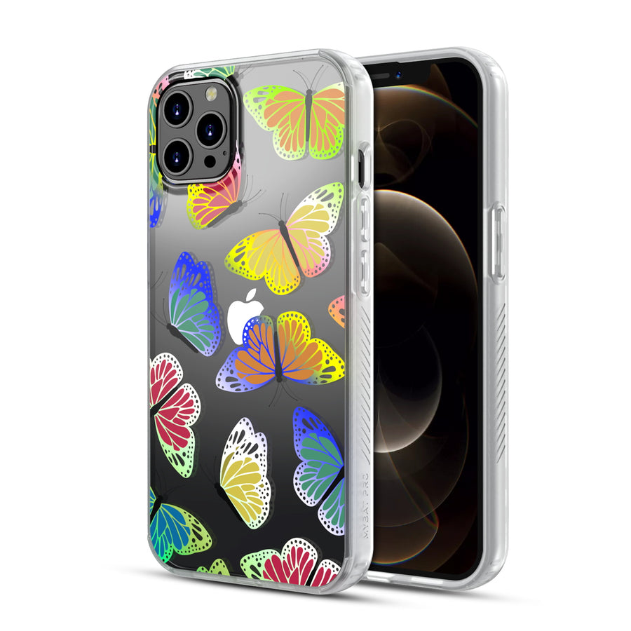 MyBat Pro Mood Series Case for Apple iPhone 12 Pro Max (6.7) - Neon Butterfies - RIP12PMCSFSSM368-2.jpg
