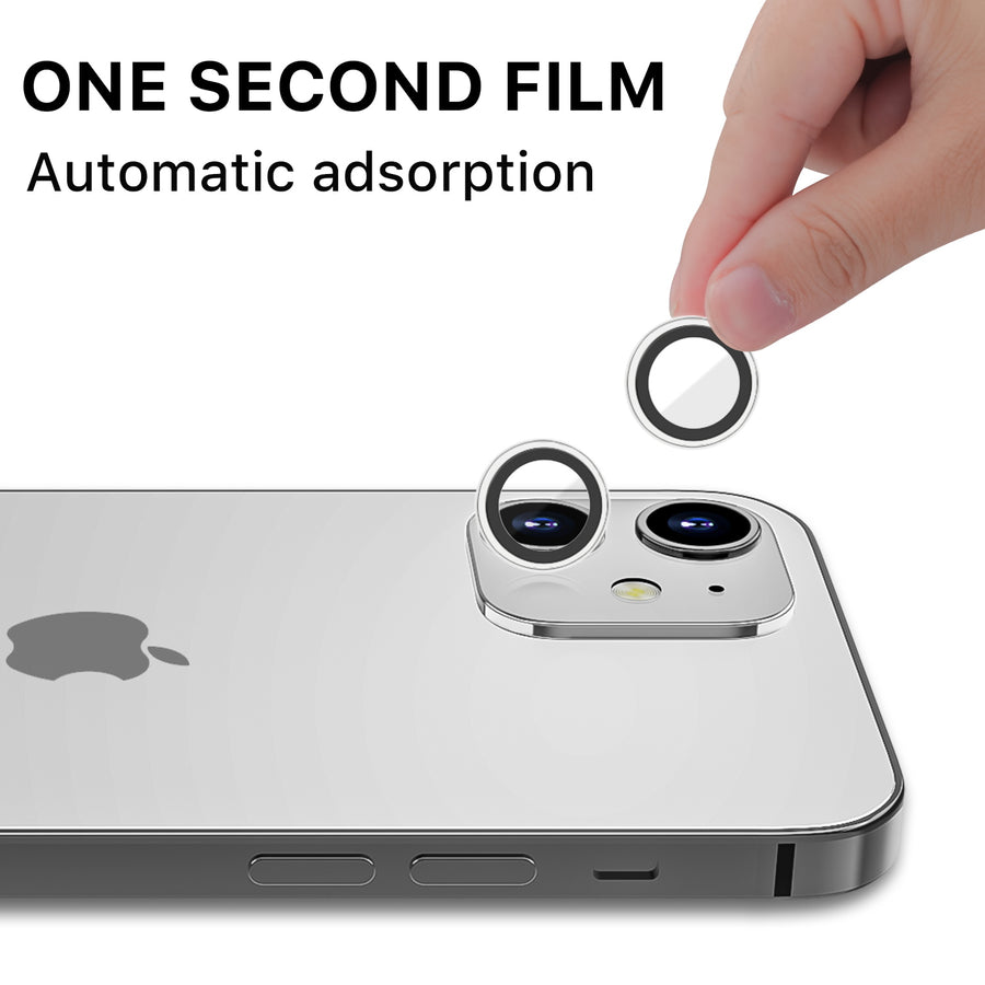 MyBat Pro Tempered Glass CamShield Lens Protector for Apple iPhone 12/iPhone 12 mini / 11 - Silver - RIP12SCLE302-3.jpg