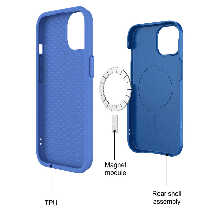 echelon Fuse Series w/ MagSafe Case for Apple iPhone 17e / 16e / 14 / 13 - Blue - RIP13CSD5MS104-7.jpg