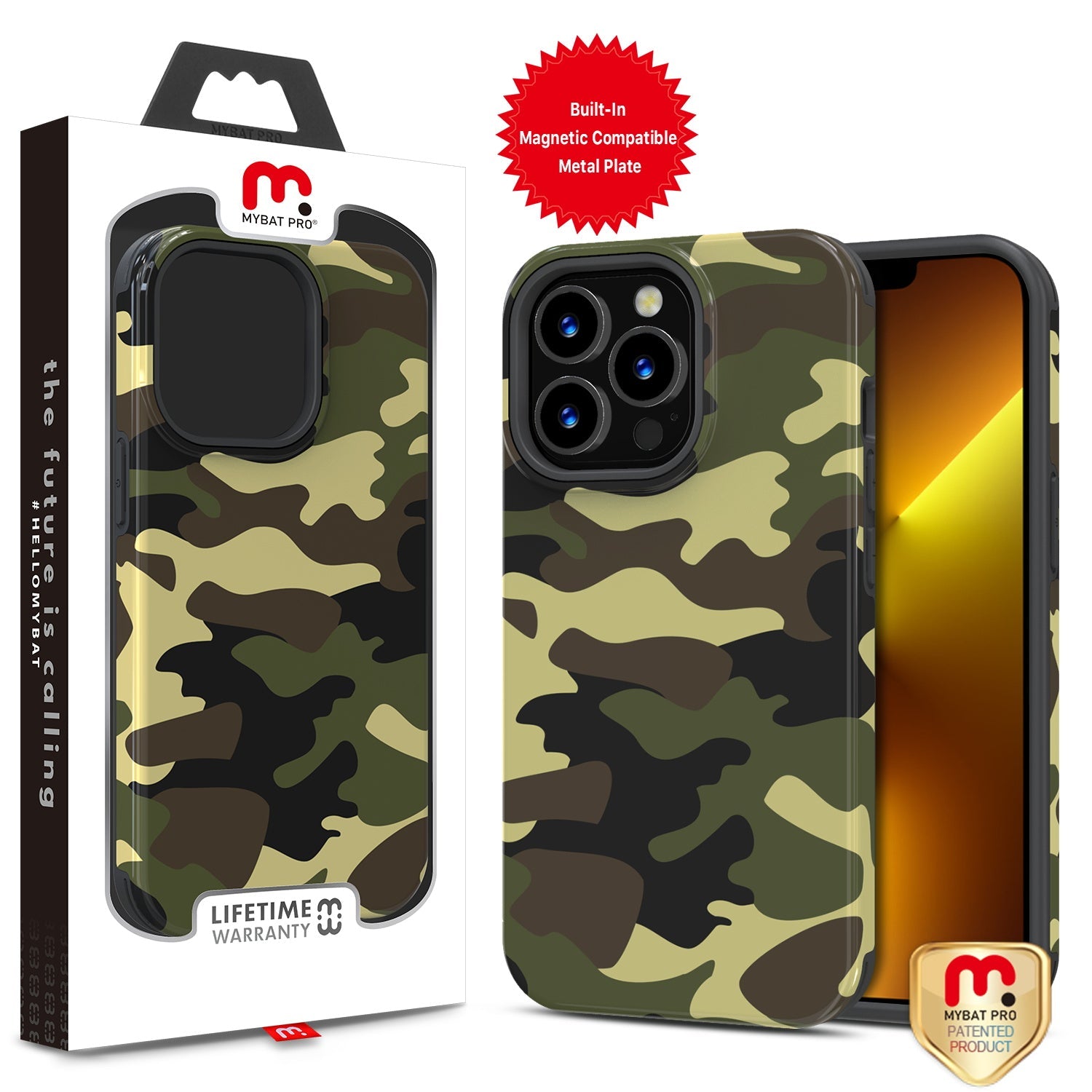 MyBat Pro Fuse Series Case for Apple iPhone 13 Pro (6.1) - Camo Green