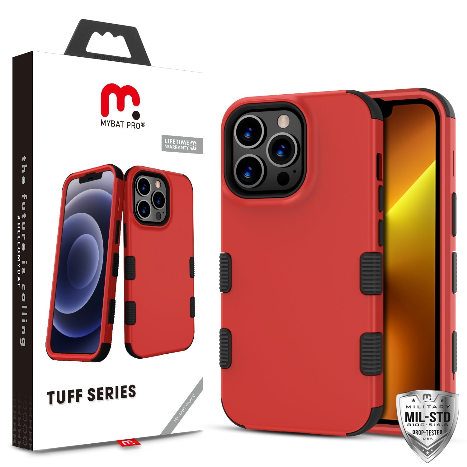 MyBat Pro Tuff Series Case for Apple iPhone 13 Pro (6.1) - Red