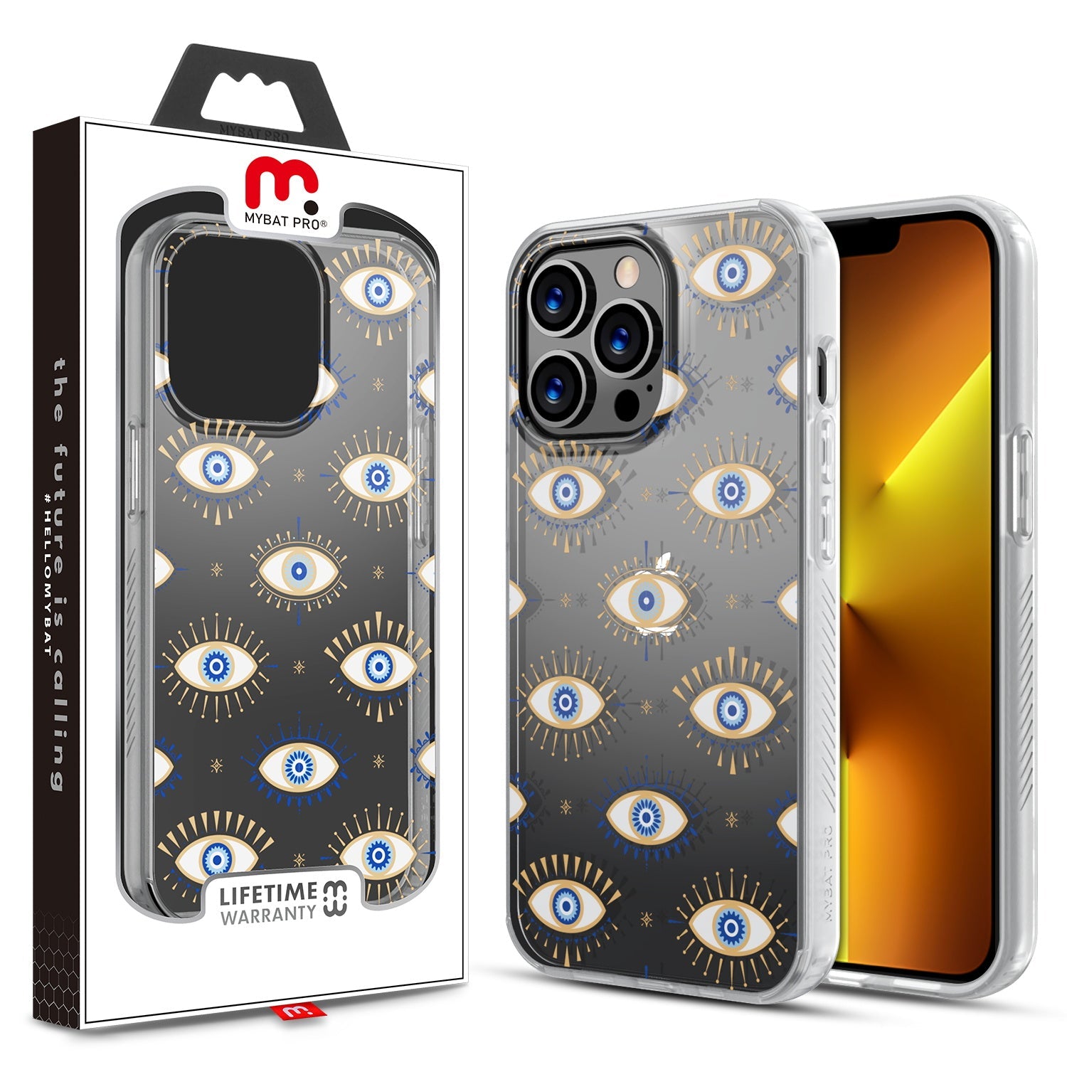 MyBat Pro Mood Series Case for Apple iPhone 13 Pro (6.1) - Evil Eyes