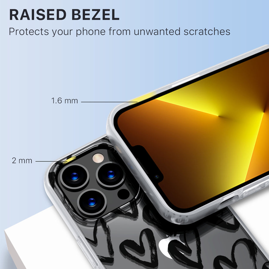 MyBat Pro Mood Series Case for Apple iPhone 13 Pro (6.1) - Black Hearts - RIP13PCSFSSM363-7.jpg