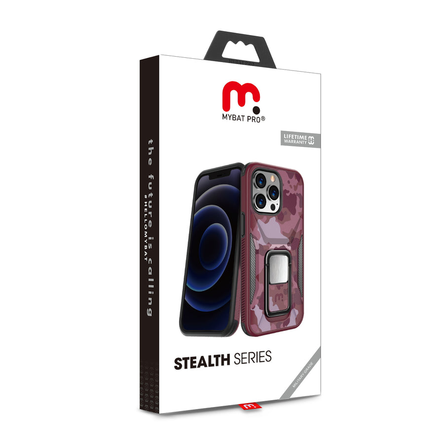 MyBat Pro Stealth Series Case for Apple iPhone 13 Pro (6.1) - Plum Camo - RIP13PCSSTSM003-12.jpg