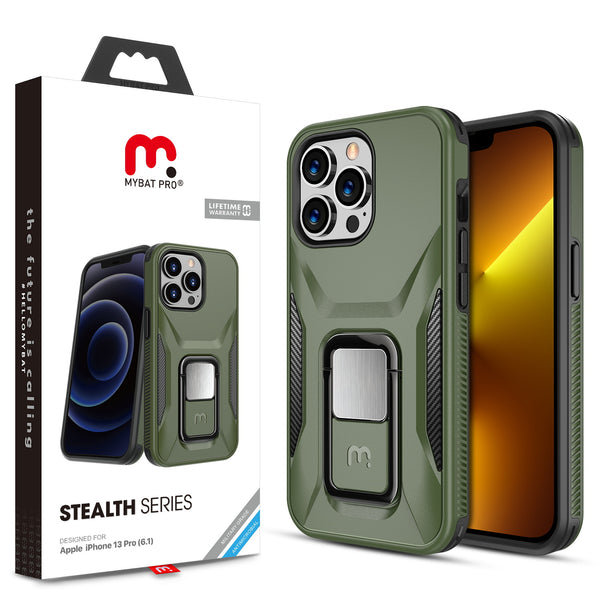 MyBat Pro Stealth Series Case for Apple iPhone 13 Pro (6.1) - Army Green - RIP13PCSSTSS004-1.jpg
