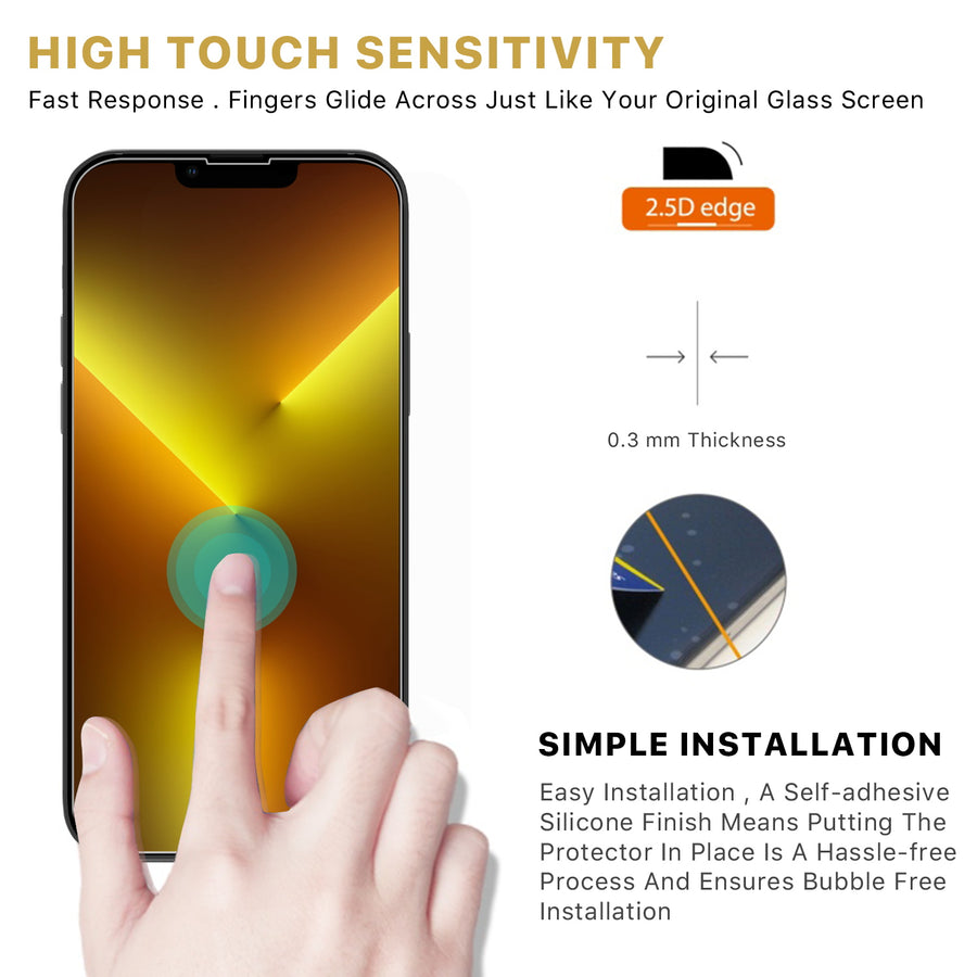 MyBat Pro  Tempered Glass Screen Protector for Apple iPhone 17e / 16e / 14 / 13 Pro / 13 - Clear - RIP13PSC81-5.jpg