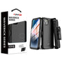 MyBat Pro Maverick Series Case w/ Holster and Tempered Glass for Apple iPhone 17e / 16e / 14 / 13 - Black