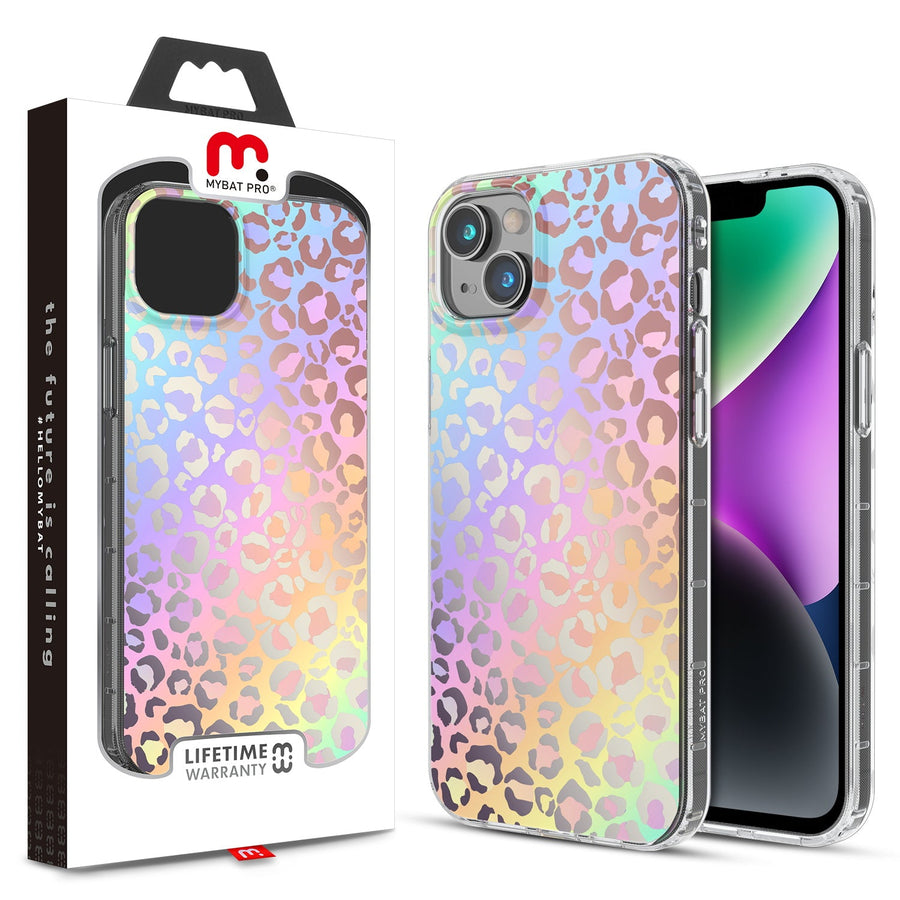 MyBat Pro Mood Series MagSafe Case for Apple iPhone 17e / 16e / 14 / 13 - Holographic Leopard