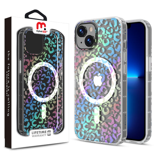 MyBat Pro Mood Series MagSafe Case for Apple iPhone 17e / 16e / 14 / 13 - Holographic Leopard - RIP14CSFSSM519-1.jpg