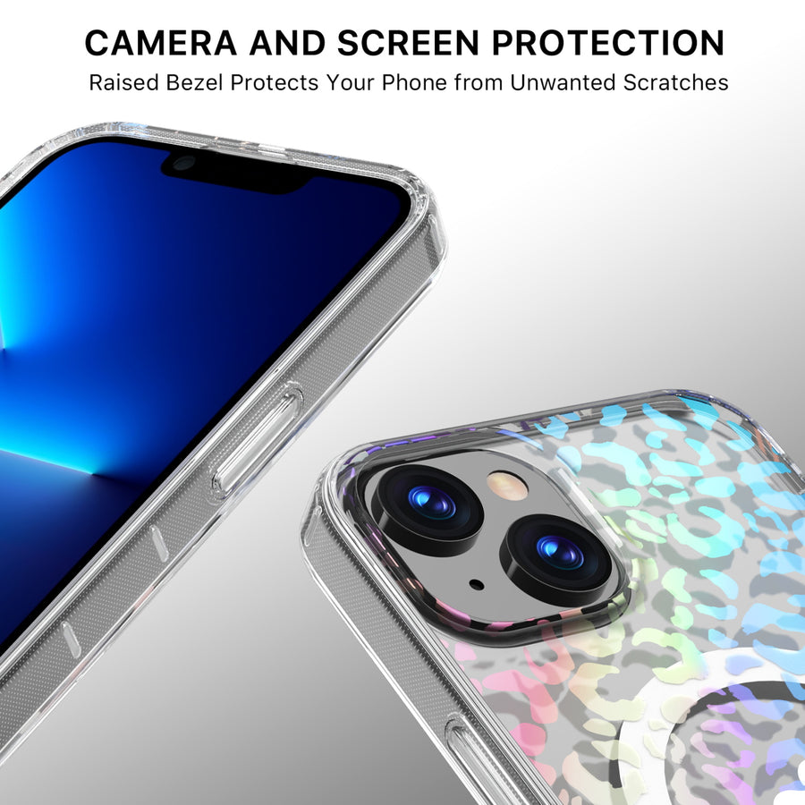 MyBat Pro Mood Series MagSafe Case for Apple iPhone 17e / 16e / 14 / 13 - Holographic Leopard - RIP14CSFSSM519-4.jpg