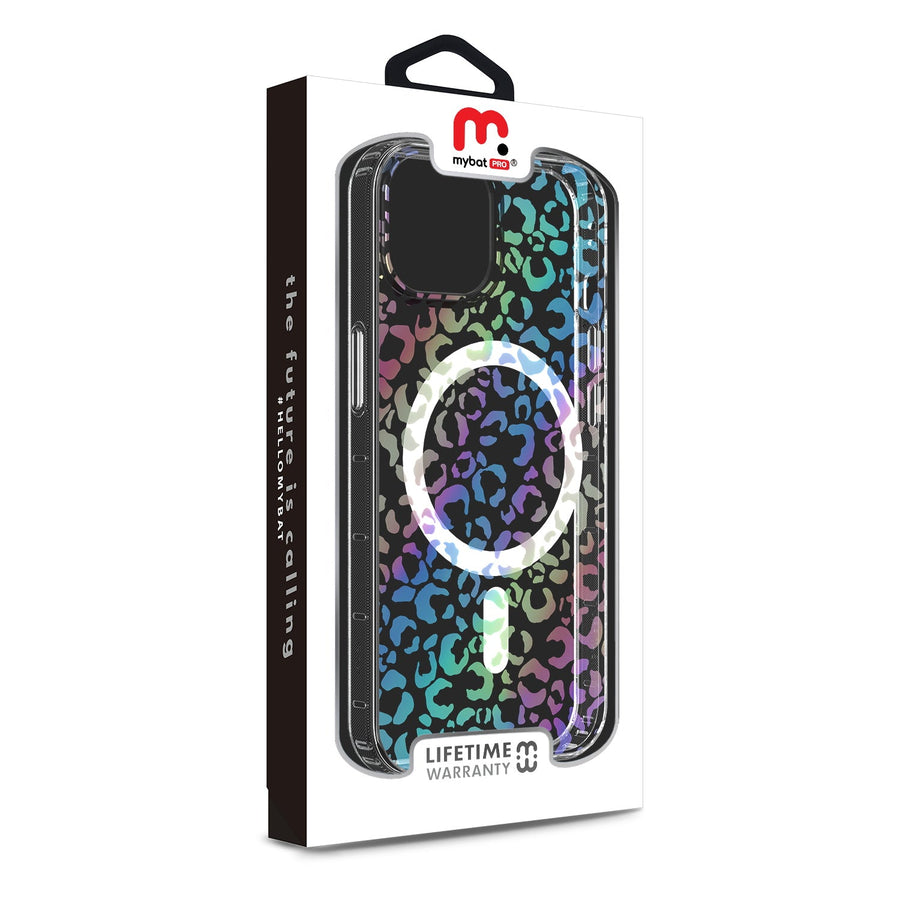 MyBat Pro Mood Series MagSafe Case for Apple iPhone 17e / 16e / 14 / 13 - Holographic Leopard