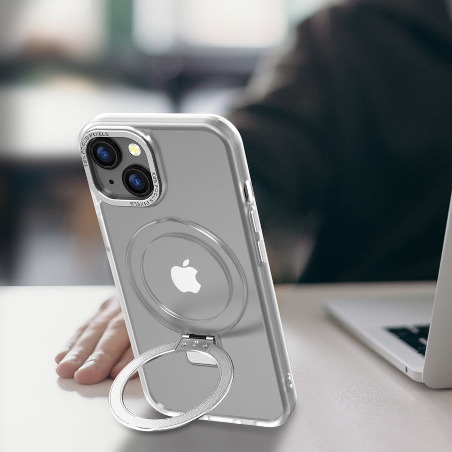 MyBat Pro Shade Series Case w/ MagSafe Ring Stand for Apple iPhone 17e / 16e / 14 / 13 - White - RIP14CSSSMS002-9.jpg