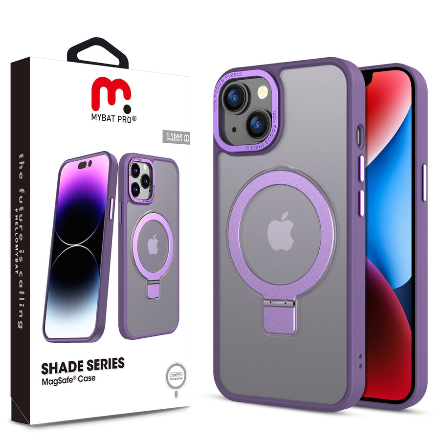 MyBat Pro Shade Series Case w/ MagSafe Ring Stand for Apple iPhone 17e / 16e / 14 / 13 - Purple