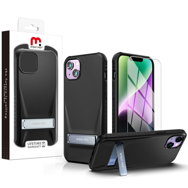 MyBat Pro Beyonder Series Case with Tempered Glass with Kickstand for Apple iPhone 14 Plus - Black - RIP14MCSAMBS001-1.jpg