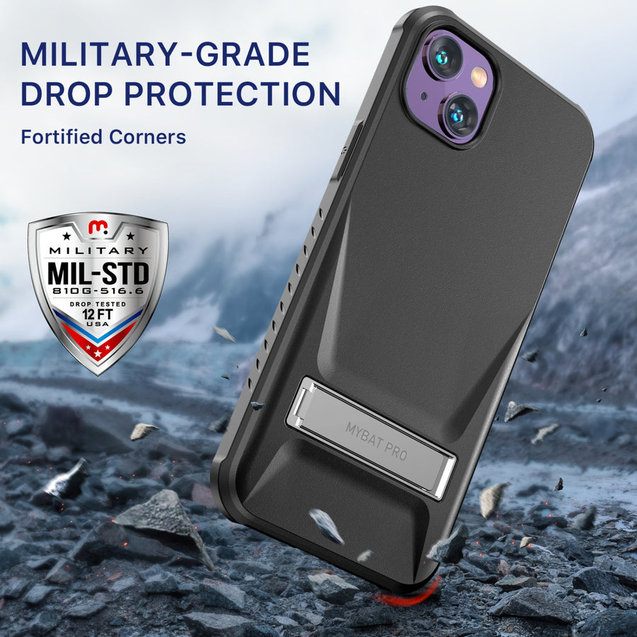 MyBat Pro Beyonder Series Case with Tempered Glass with Kickstand for Apple iPhone 14 Plus - Black - RIP14MCSAMBS001-6.jpg