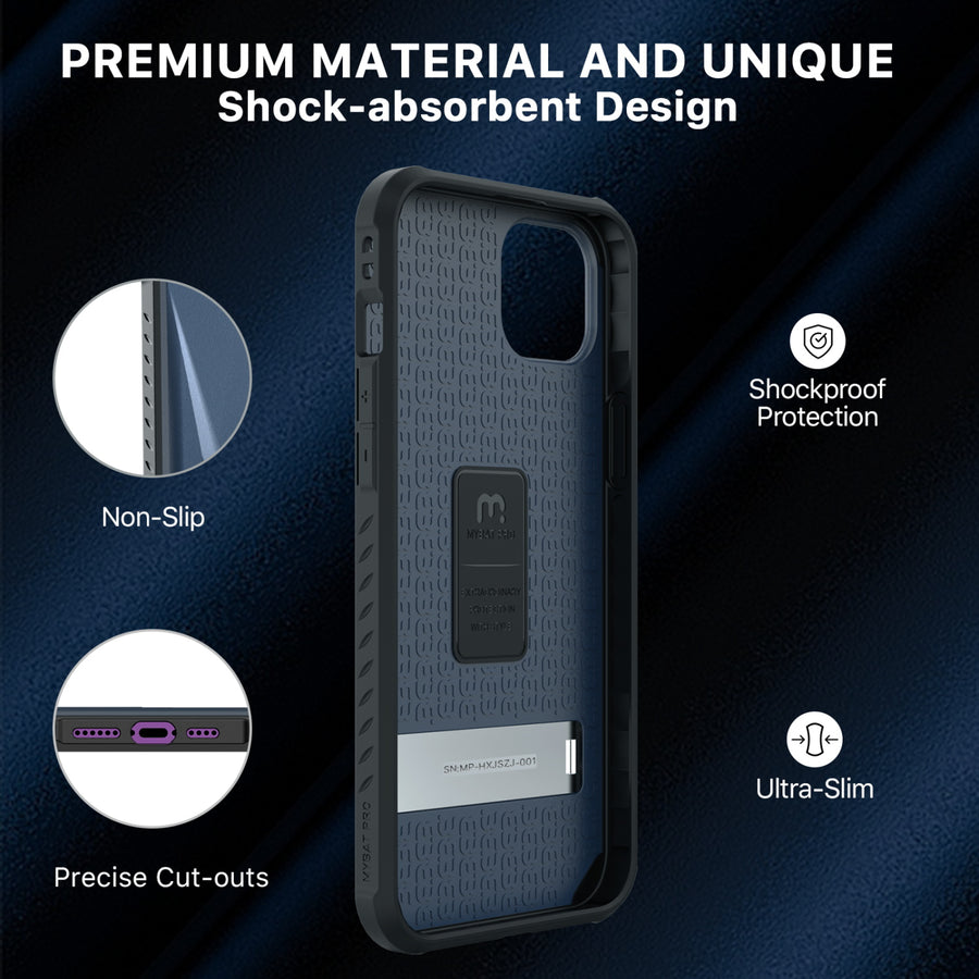 MyBat Pro Beyonder Series Case with Tempered Glass with Kickstand for Apple iPhone 14 Plus - Dark Blue - RIP14MCSAMBS002-4.jpg