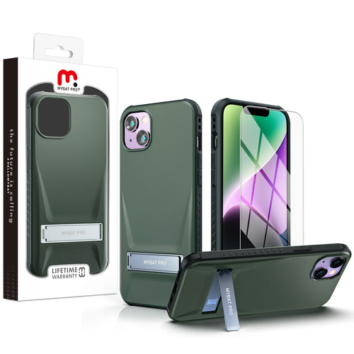 MyBat Pro Beyonder Series Case with Tempered Glass with Kickstand for Apple iPhone 14 Plus - Blackish Green - RIP14MCSAMBS004-1.jpg