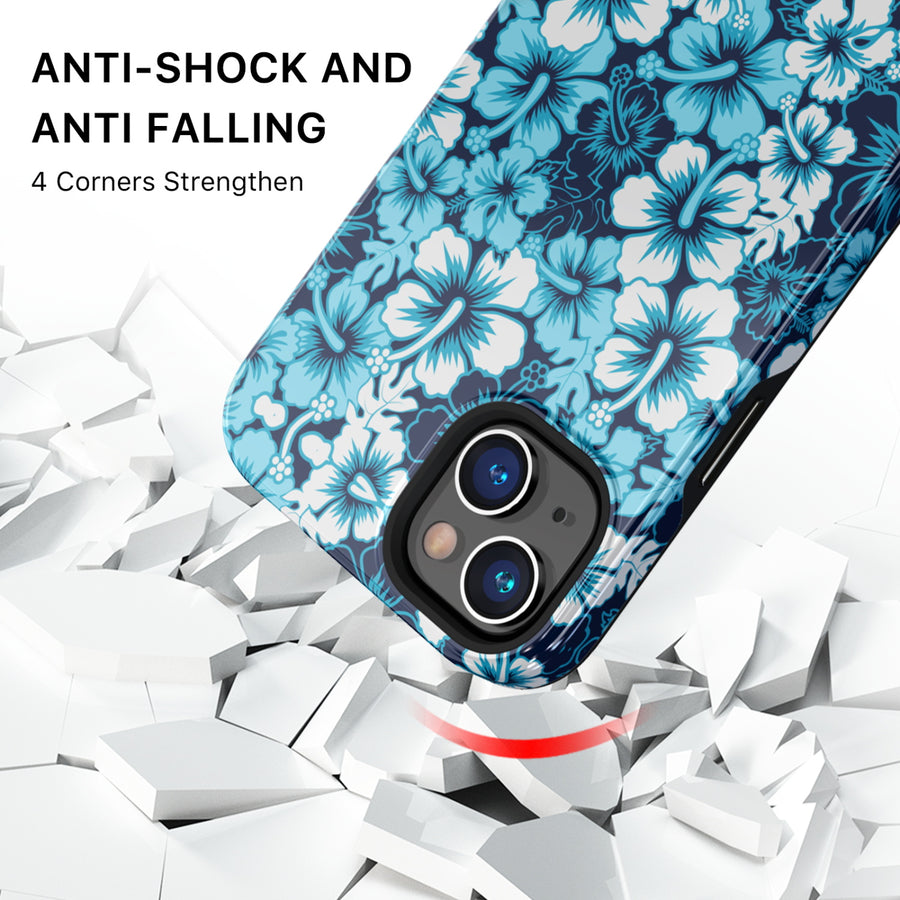 MyBat Pro Fuse Series MagSafe Case for Apple iPhone 14 Plus - Blue Hibiscus - RIP14MCSD5MM012-3.jpg