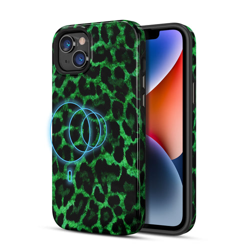 MyBat Pro Fuse Series MagSafe Case for Apple iPhone 14 Plus - Green Leopard - RIP14MCSD5MM017-2.jpg