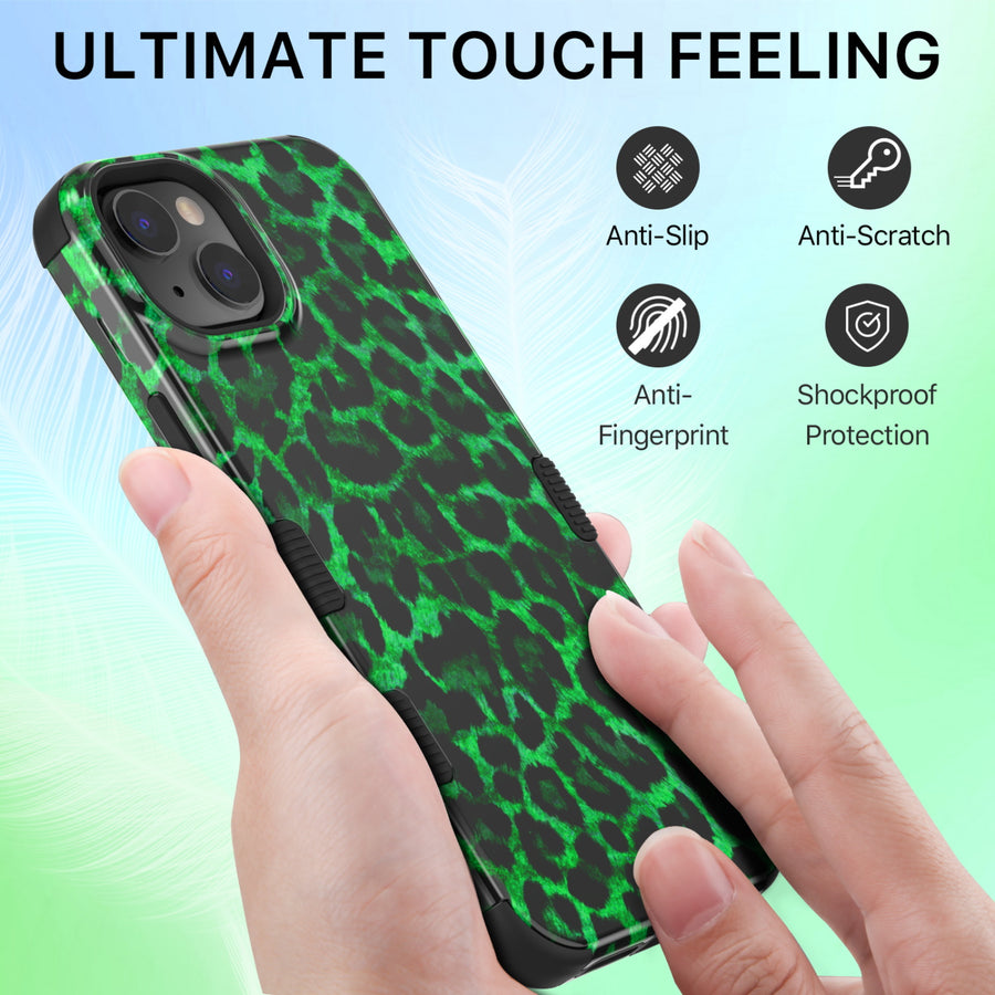 MyBat Pro TUFF Series Case for Apple iPhone 14 Plus - Green Leopard - RIP14MCSE1TM187-3.jpg