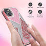 MyBat Pro TUFF Kleer Hybrid Case for Apple iPhone 14 Plus - Electroplated Rose Gold / Transparent Clear Mini Crystals & Glitter - RIP14MCSE4TD223-3.jpg