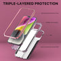 MyBat Pro TUFF Kleer Hybrid Case for Apple iPhone 14 Plus - Electroplated Rose Gold / Transparent Clear Mini Crystals & Glitter - RIP14MCSE4TD223-4.jpg