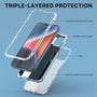 MyBat Pro TUFF Kleer Hybrid Case for Apple iPhone 14 Plus - Blue Marbling / Electroplating Silver - RIP14MCSE4TM203-4.jpg