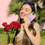 MyBat Pro TUFF Kleer Hybrid Case for Apple iPhone 14 Plus - Pink Marbling / Electroplating Gold - RIP14MCSE4TM205-6.jpg