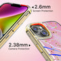 MyBat Pro TUFF Kleer Hybrid Case for Apple iPhone 14 Plus - Pink Marbling / Electroplating Gold - RIP14MCSE4TM205-8.jpg