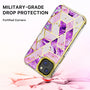MyBat Pro TUFF Kleer Hybrid Case for Apple iPhone 14 Plus - Electroplated Purple Marble / Electroplating Gold - RIP14MCSE4TM252-5.jpg