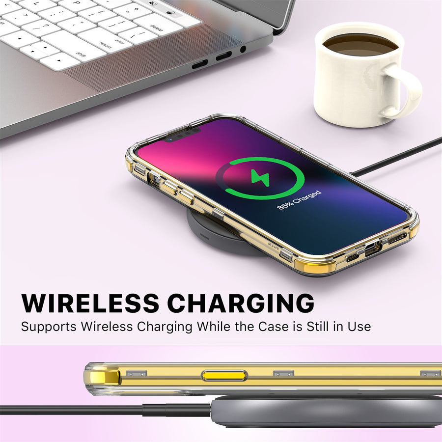MyBat Pro TUFF Kleer Hybrid Case for Apple iPhone 14 Plus - Electroplated Purple Marble / Electroplating Gold - RIP14MCSE4TM252-7.jpg