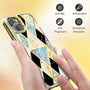 MyBat Pro TUFF Kleer Hybrid Case for Apple iPhone 14 Plus - Electroplated Blue Marble / Electroplating Gold - RIP14MCSE4TM254-3.jpg