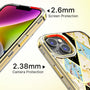 MyBat Pro TUFF Kleer Hybrid Case for Apple iPhone 14 Plus - Electroplated Blue Marble / Electroplating Gold - RIP14MCSE4TM254-8.jpg