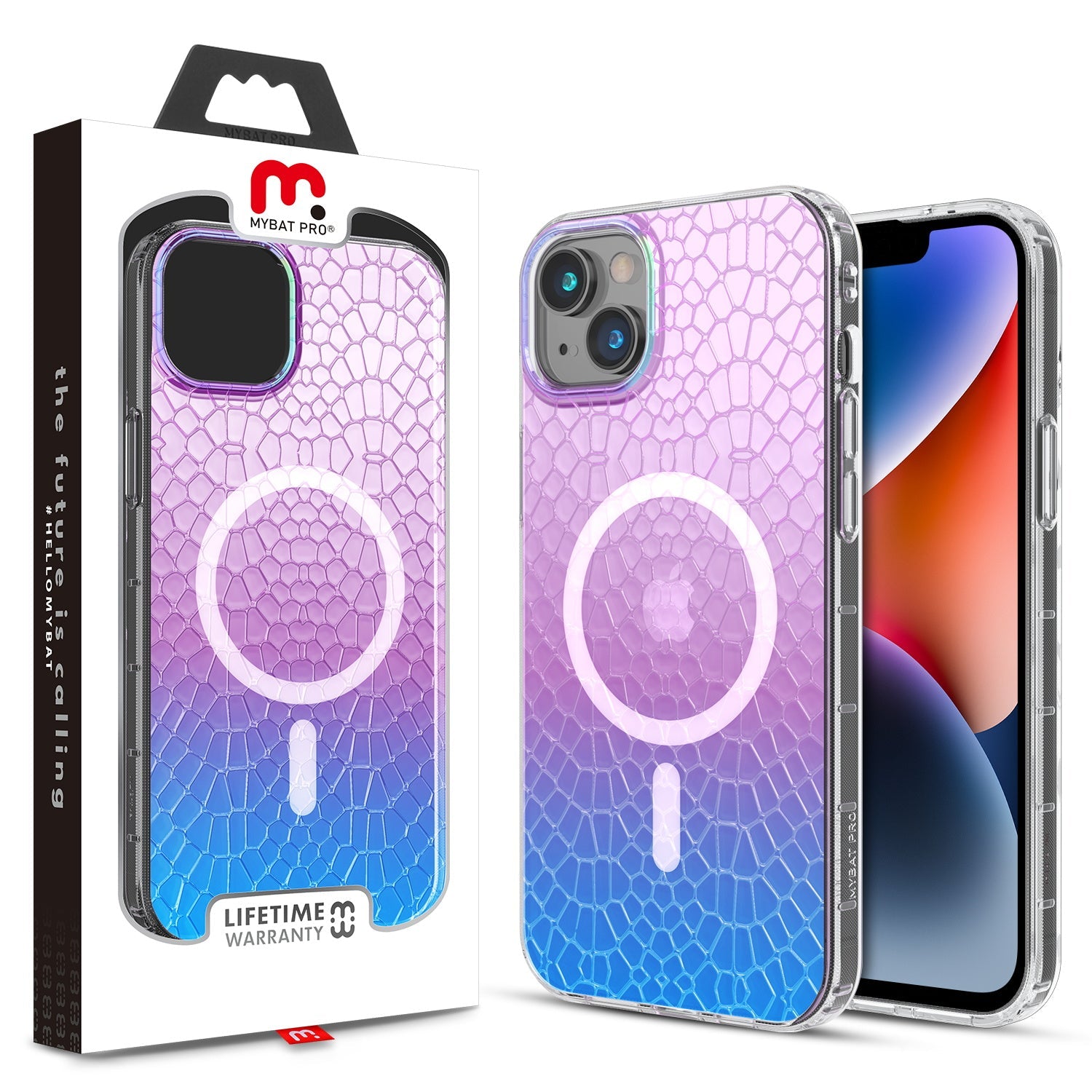 MyBat Pro Mood Series MagSafe Case for Apple iPhone 14 Plus - Iridescent Snake