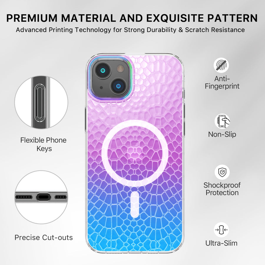 MyBat Pro Mood Series MagSafe Case for Apple iPhone 14 Plus - Iridescent Snake - RIP14MCSFSSM507-7.jpg