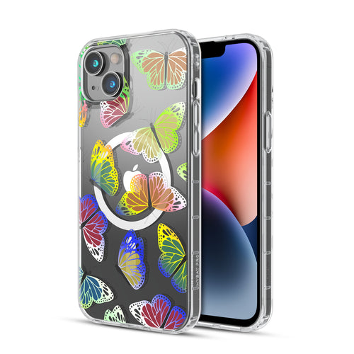 MyBat Pro Mood Series MagSafe Case for Apple iPhone 14 Plus - Neon Butterflies - RIP14MCSFSSM508-2.jpg